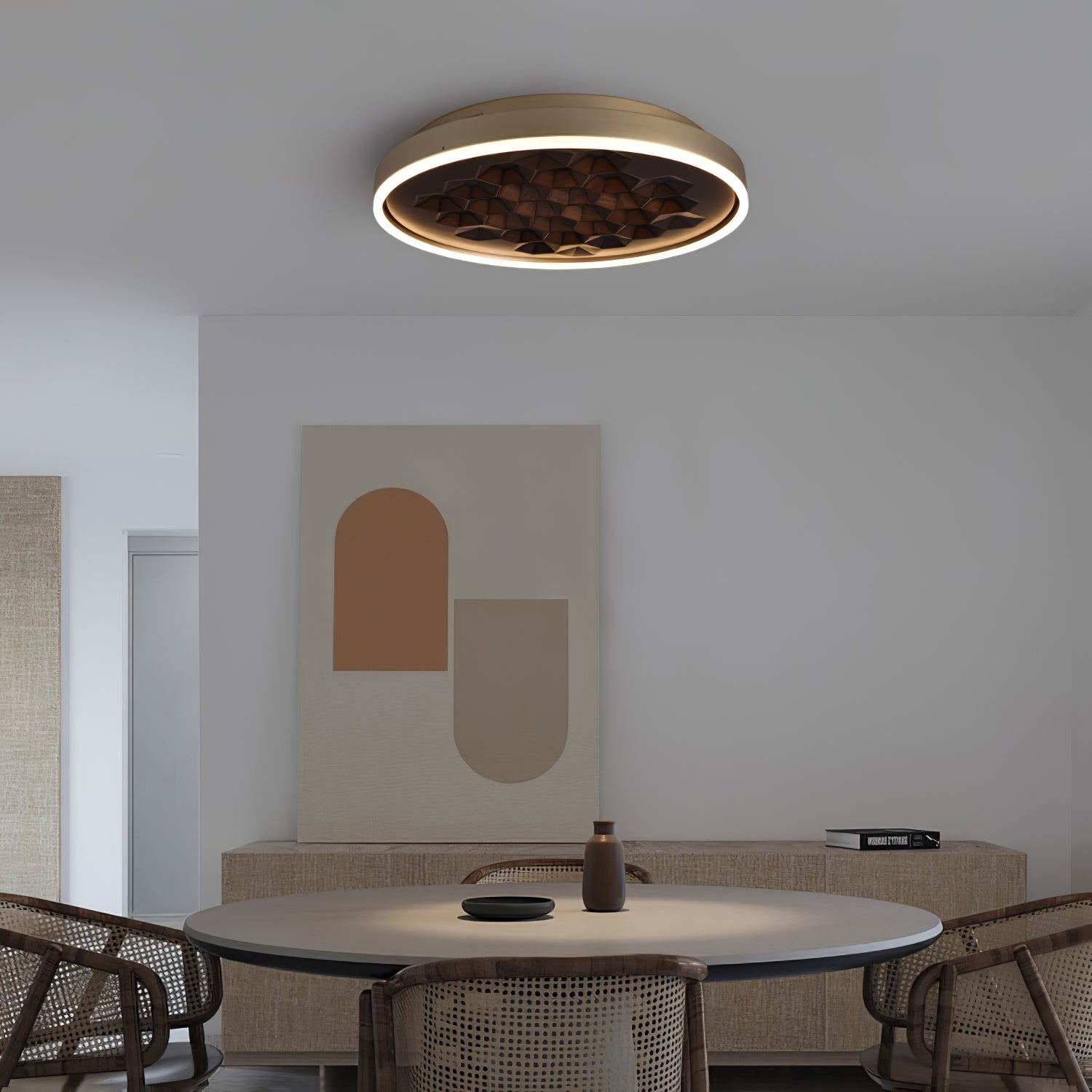 Cevynira Texturé Bronze Applique Plafond