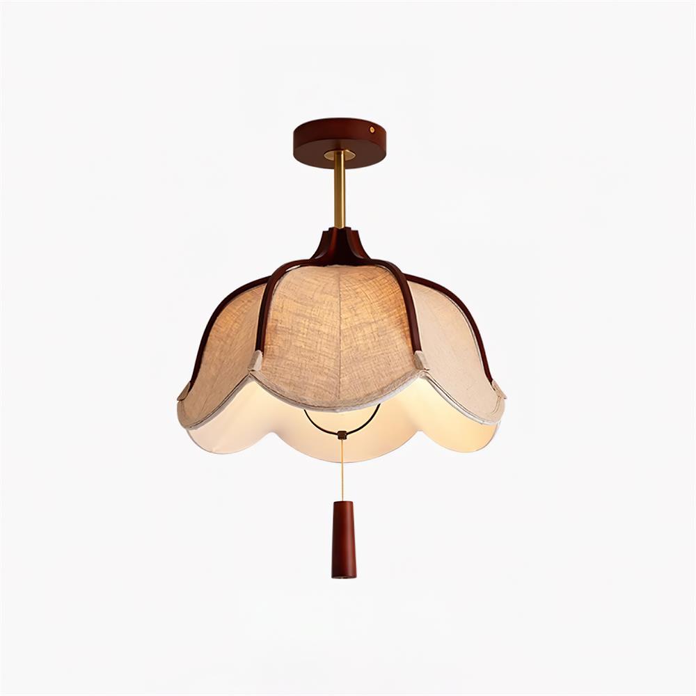 Givola Lampe Plafonnier Semi-Encastrée en Tissu Vintage