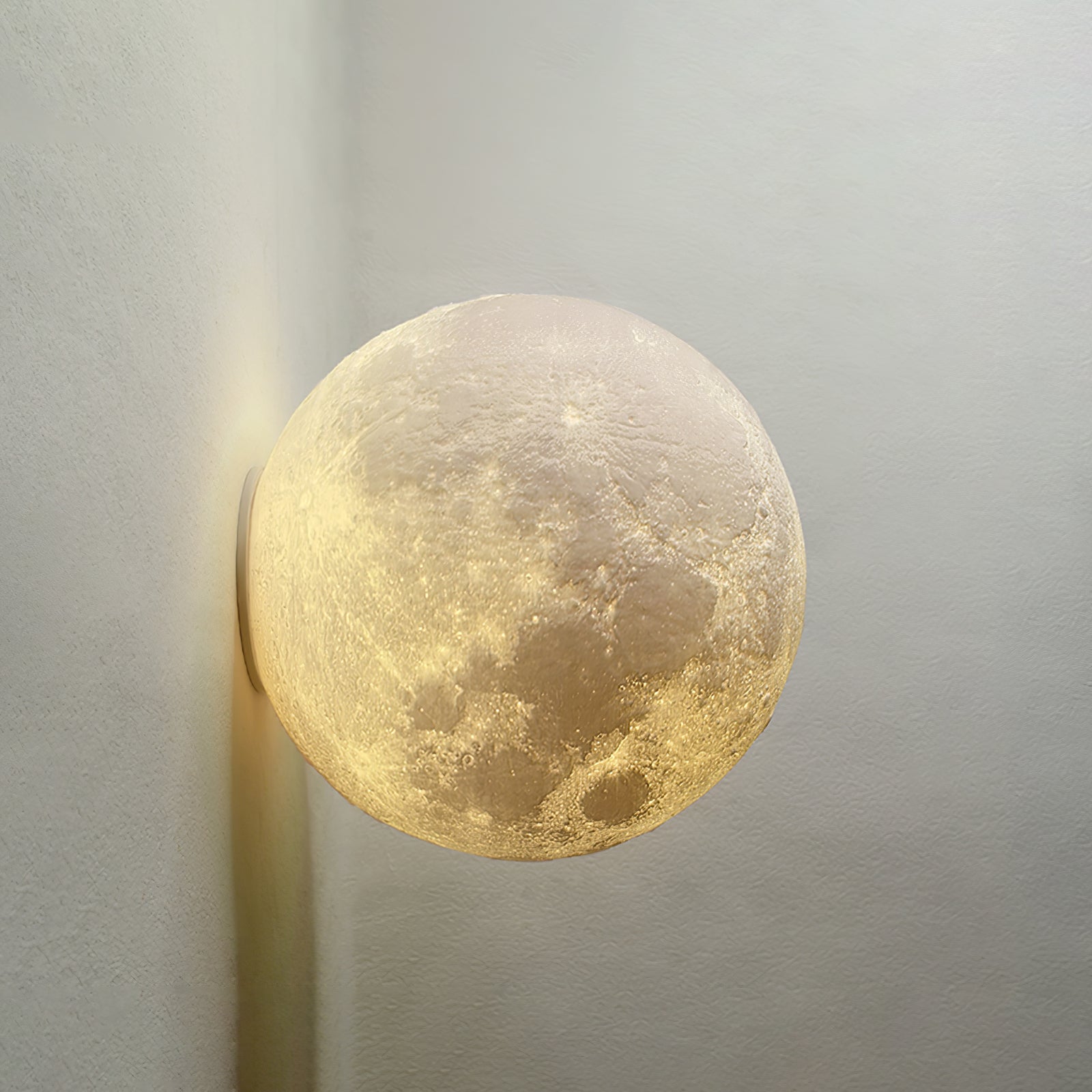 Olsolan Applique Murale 3D en Plastique Art Nordique Lune
