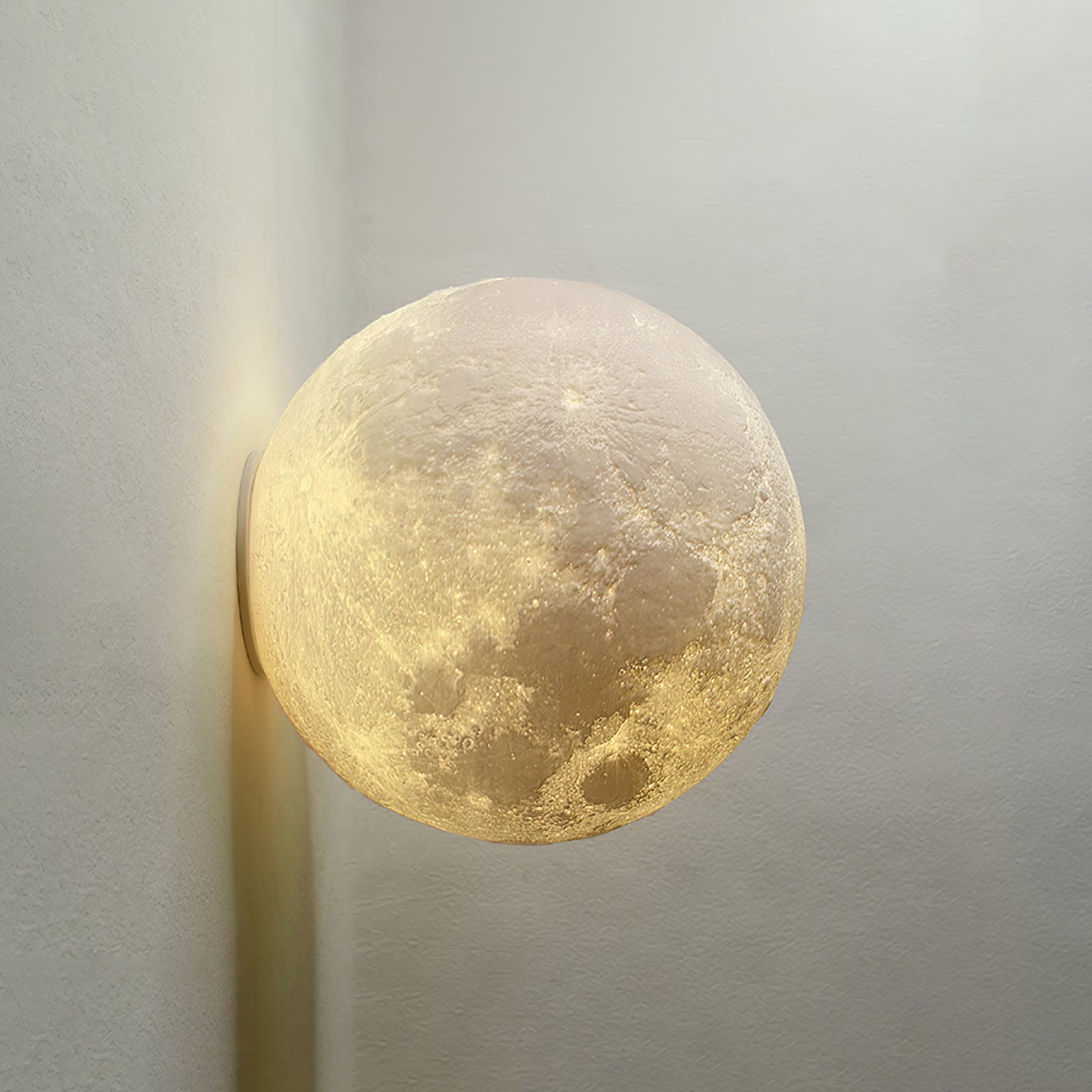 Olsolan Applique Murale 3D en Plastique Art Nordique Lune