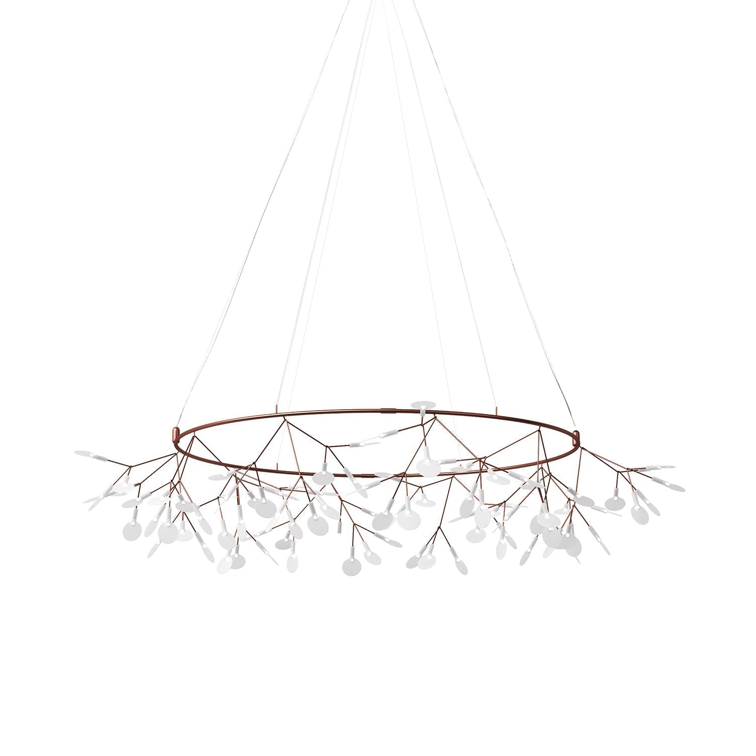 Arthearae Lustre Métal Acrylique Rond Luxe Postmoderne