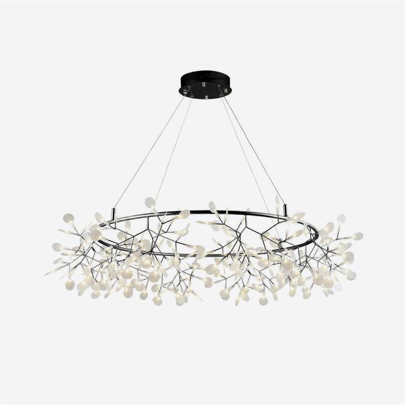 Arthearae Lustre Métal Acrylique Rond Luxe Postmoderne