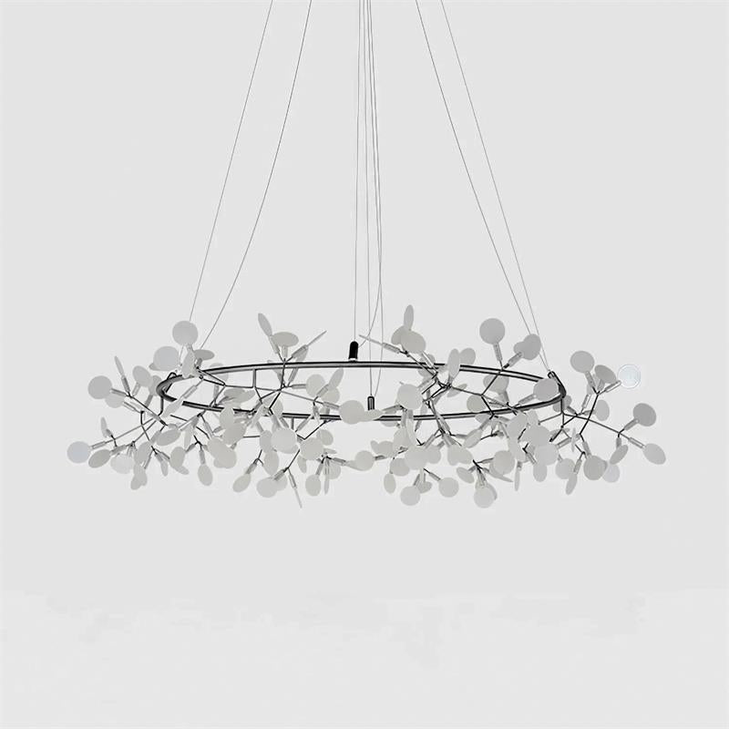 Arthearae Lustre Métal Acrylique Rond Luxe Postmoderne