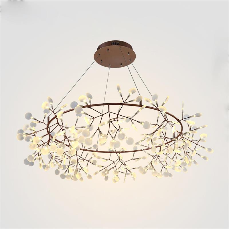 Arthearae Lustre Métal Acrylique Rond Luxe Postmoderne