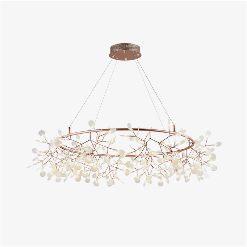 Arthearae Lustre Métal Acrylique Rond Luxe Postmoderne