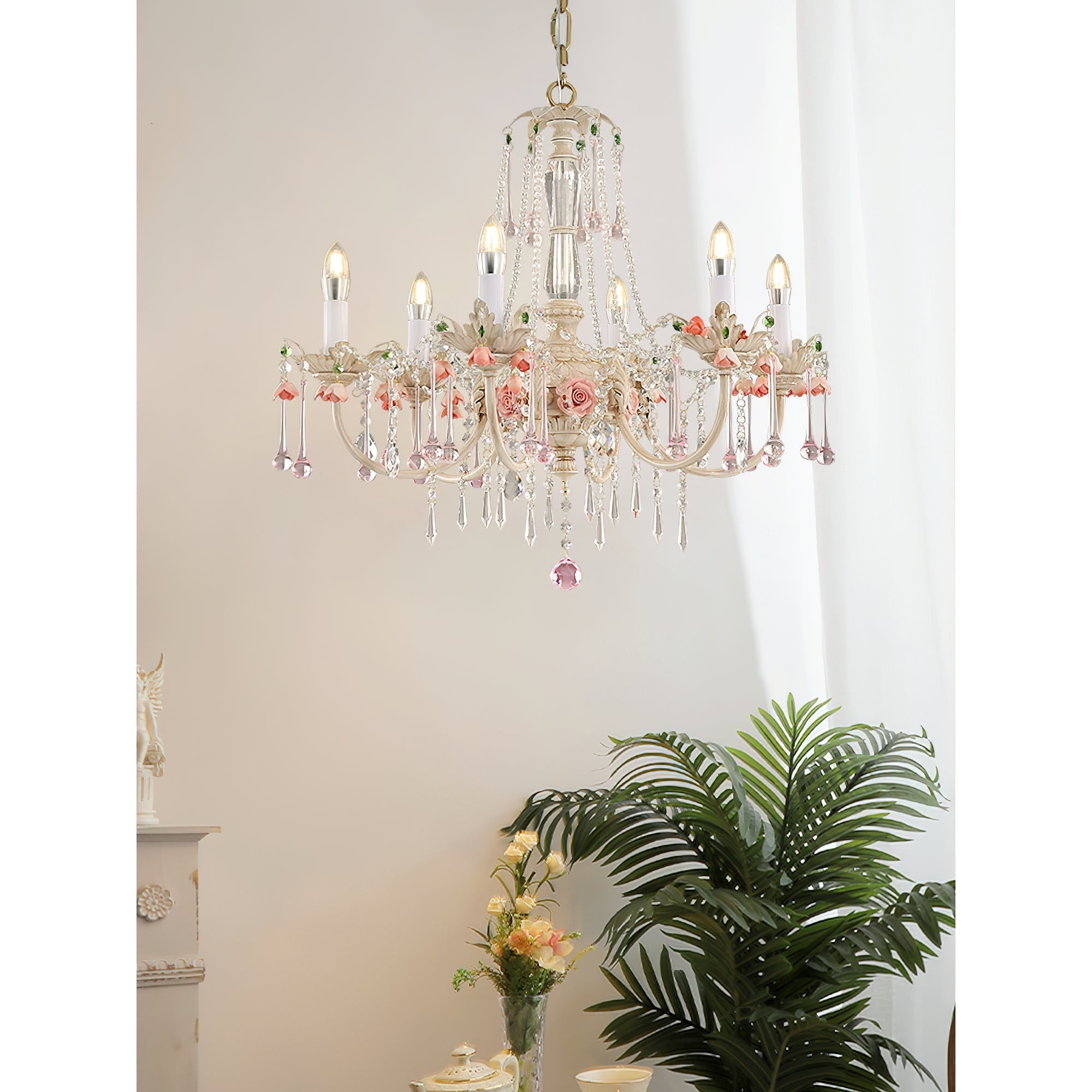 Cusoren Lustre Postmoderne De Luxe Céramique Rose