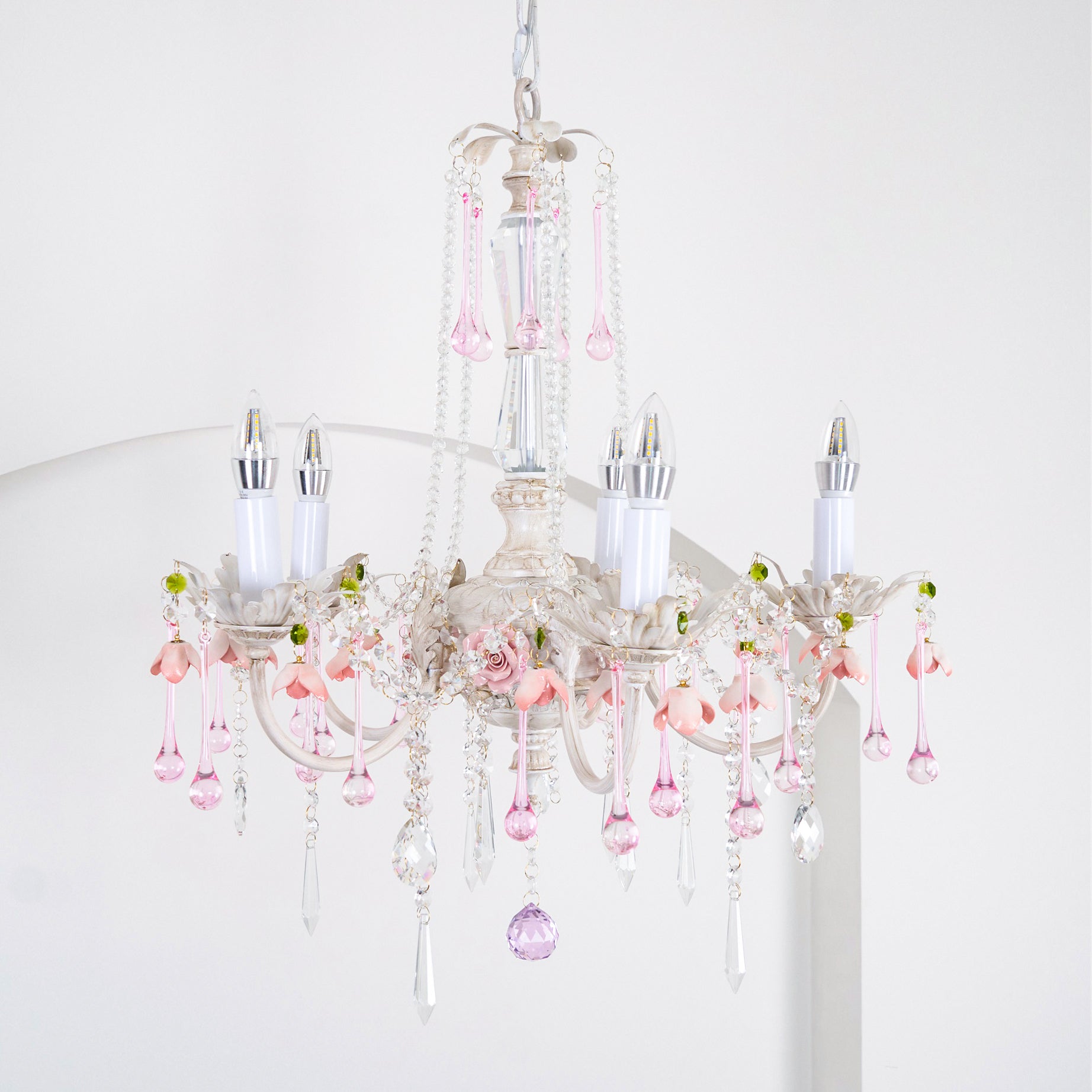 Cusoren Lustre Postmoderne De Luxe Céramique Rose