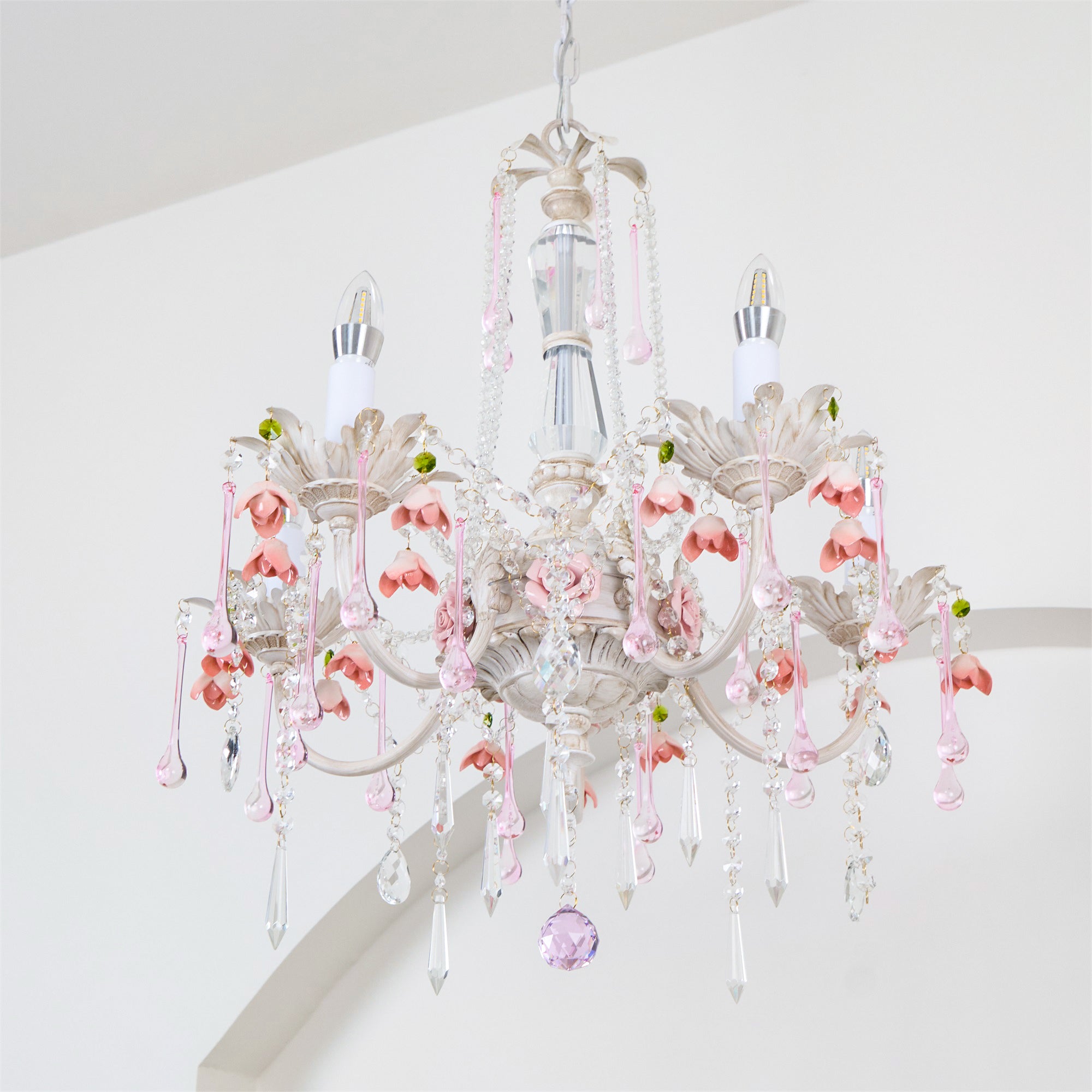 Cusoren Lustre Postmoderne De Luxe Céramique Rose