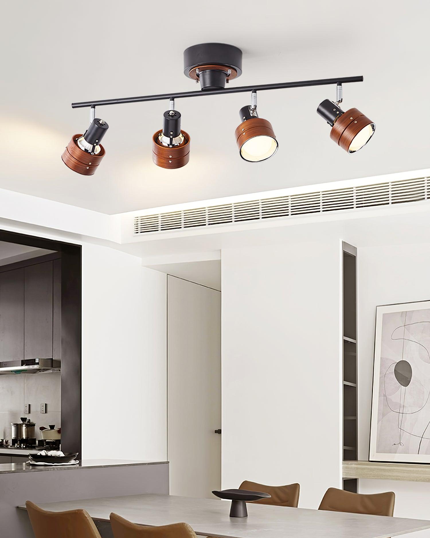 Daven Lustra Projecteur Rail 4-Lumières Ajustable