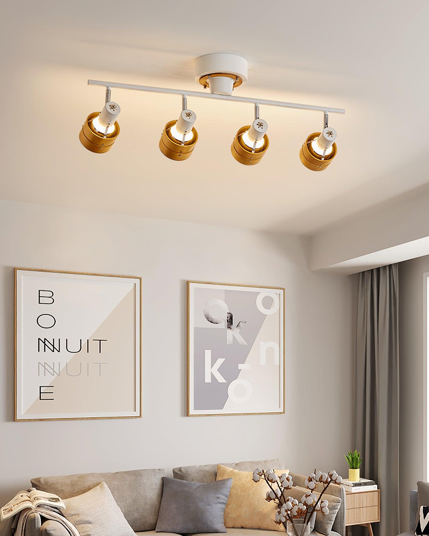 Daven Lustra Projecteur Rail 4-Lumières Ajustable
