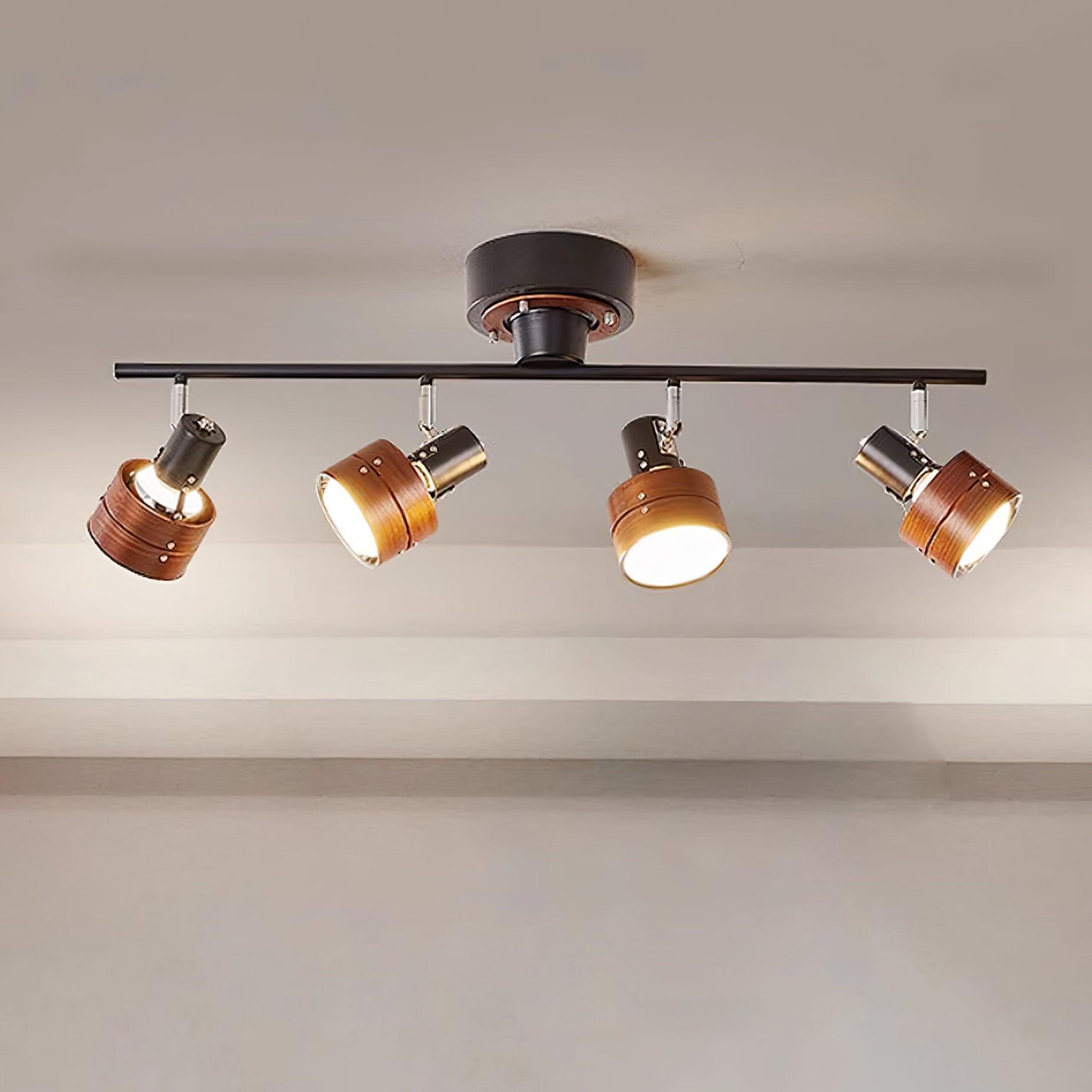 Daven Lustra Projecteur Rail 4-Lumières Ajustable