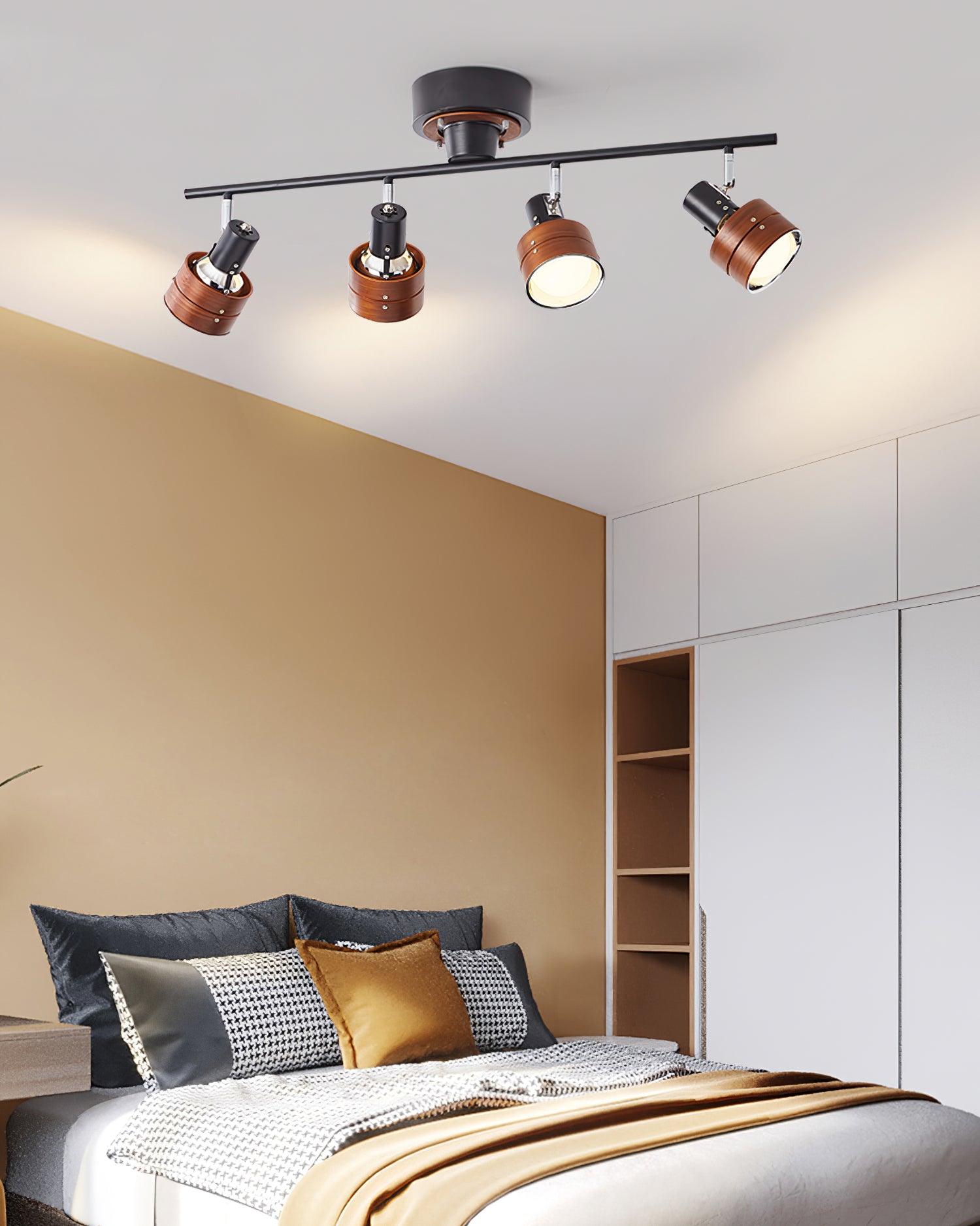 Daven Lustra Projecteur Rail 4-Lumières Ajustable