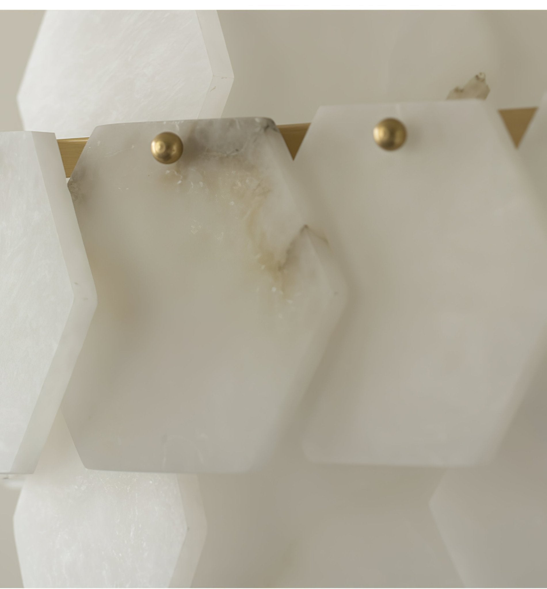Evenaris Lustre en Albâtre en Forme de Nid d'Abeille
