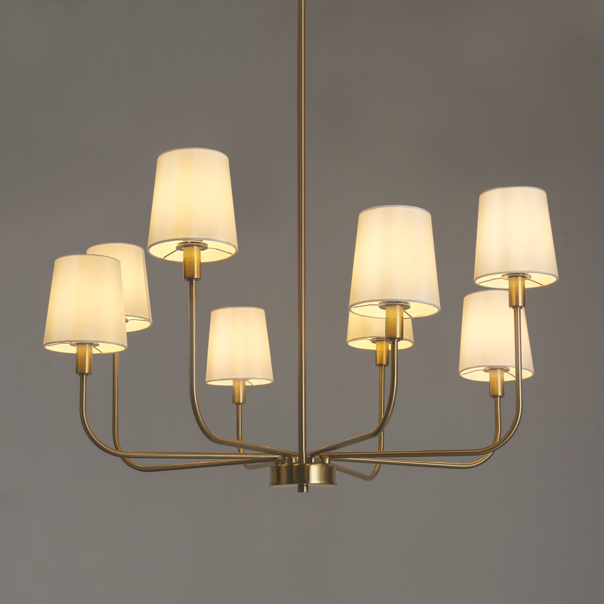 Nysilan Lustre Vintage Industriel Laiton Tissu
