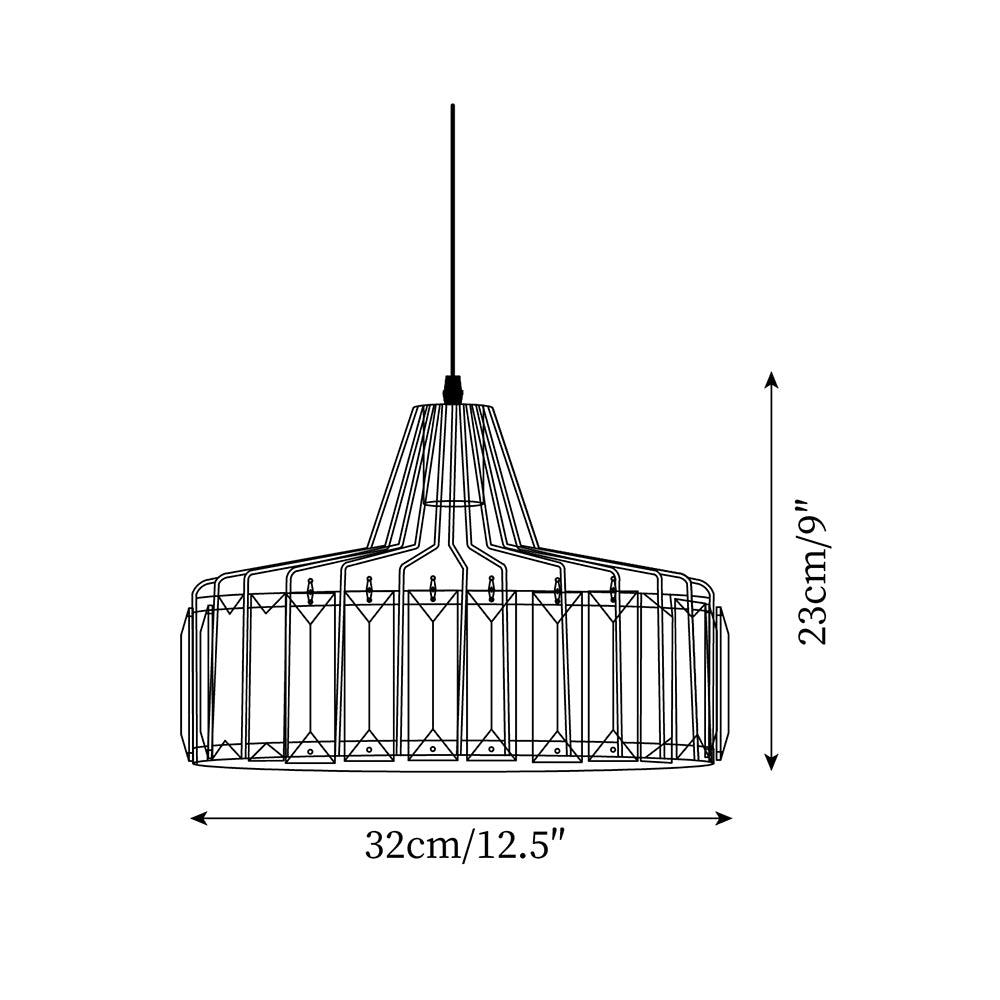 Hinkley Suspension Cristal Géométrique Moderne