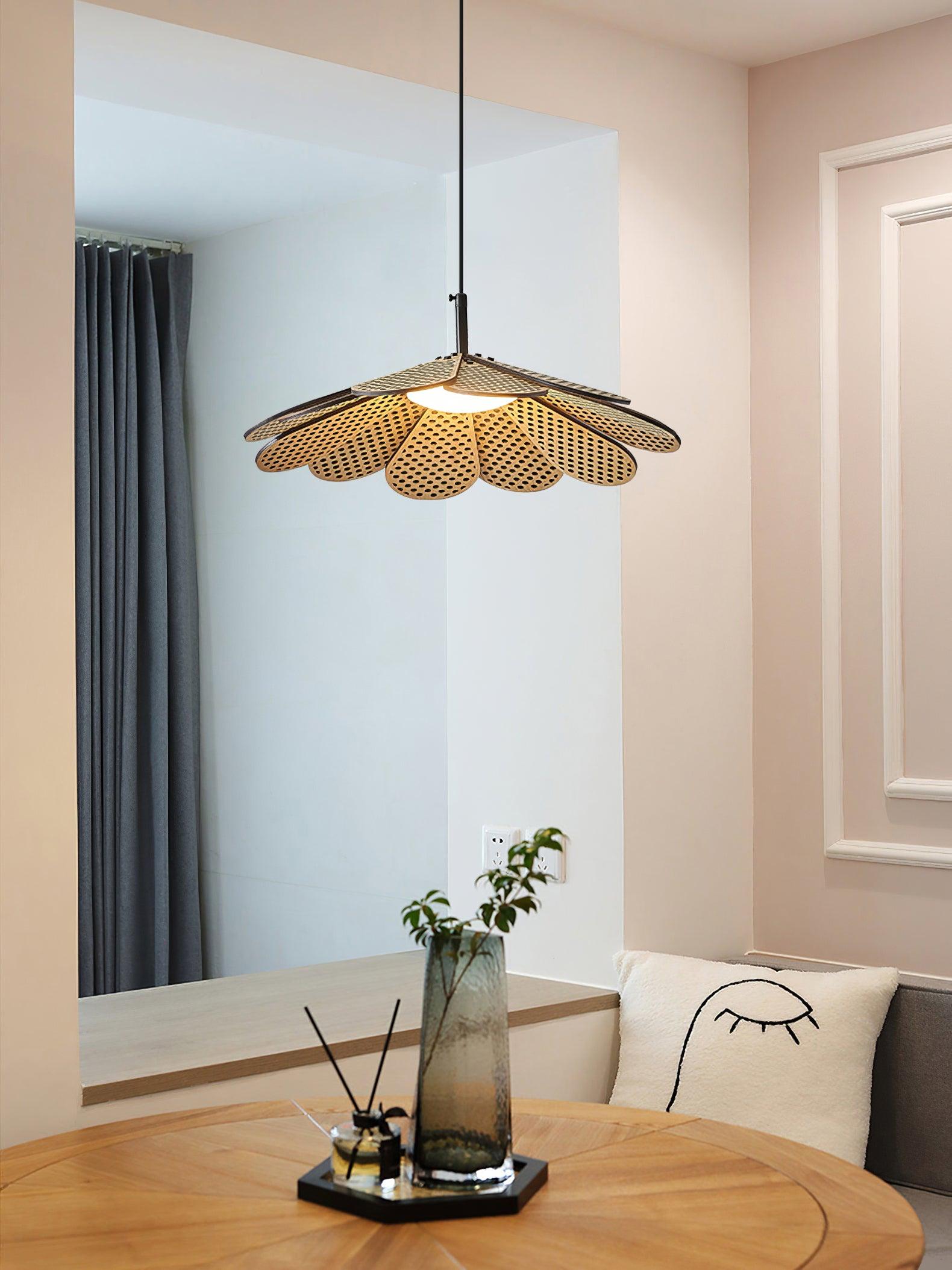 Zevarus Nordic Art Wabi-Sabi Bois Suspension Lumière