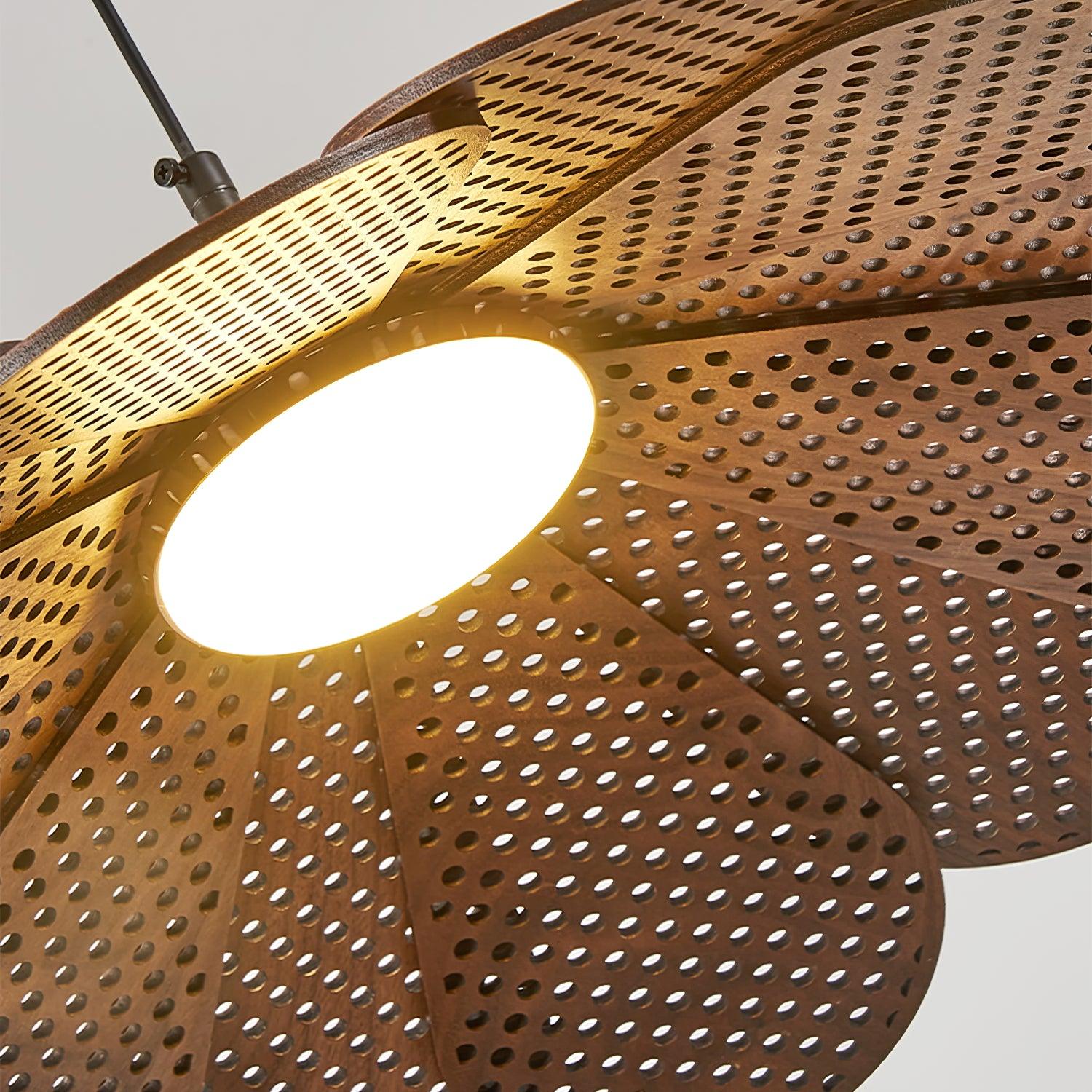 Zevarus Nordic Art Wabi-Sabi Bois Suspension Lumière