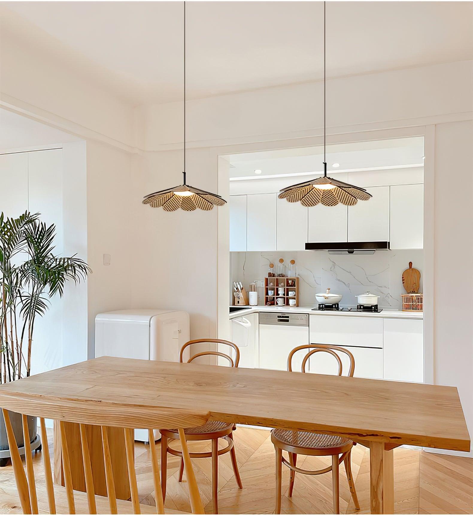 Zevarus Nordic Art Wabi-Sabi Bois Suspension Lumière