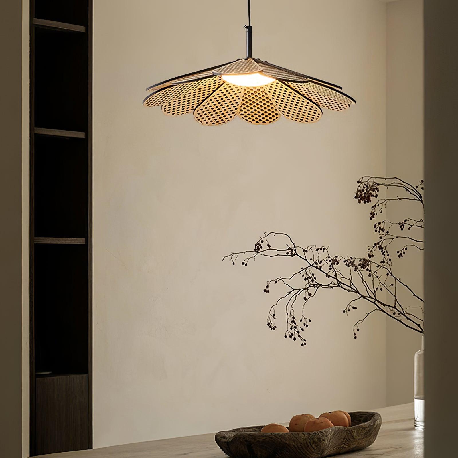 Zevarus Nordic Art Wabi-Sabi Bois Suspension Lumière
