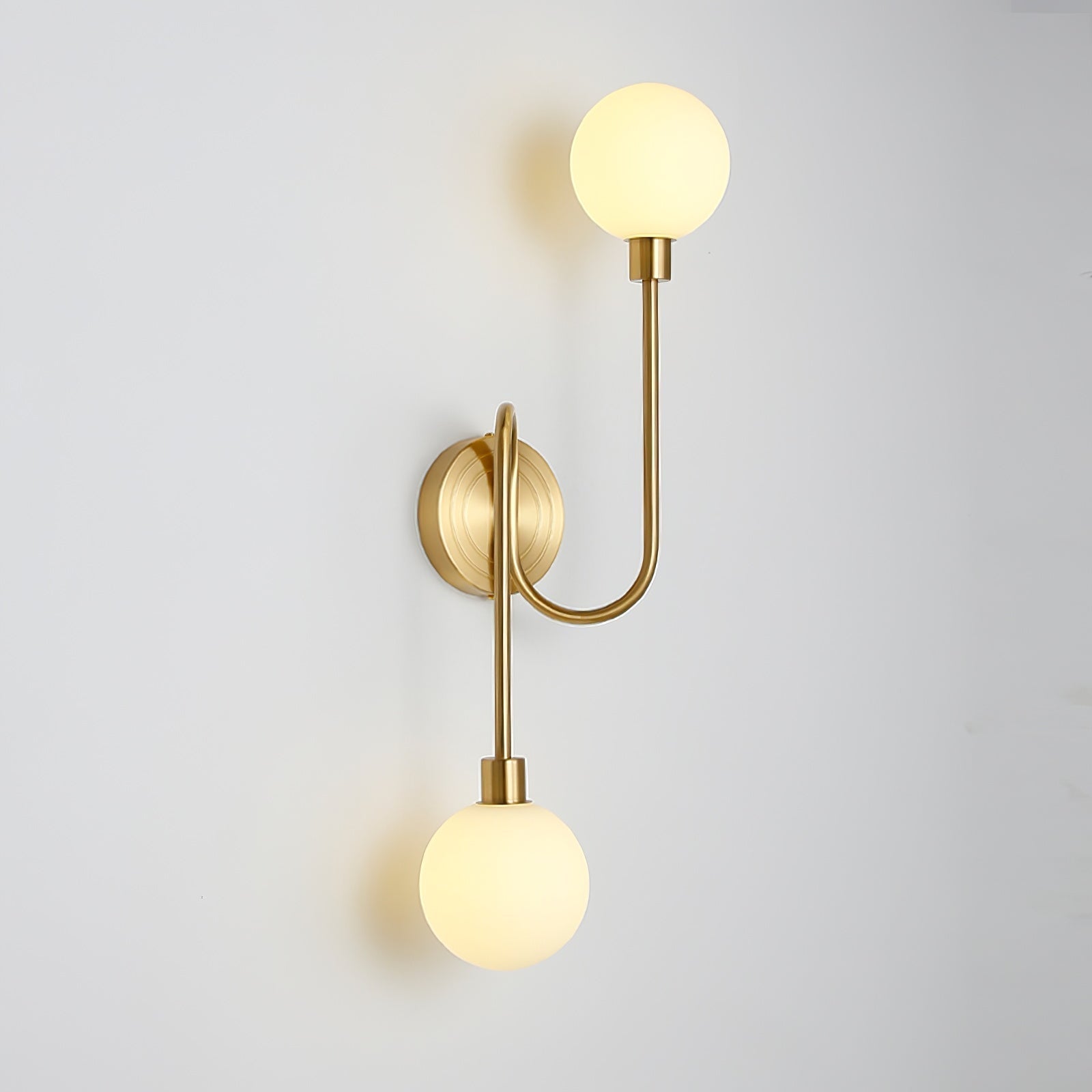 Holten Applique Murale en Verre et Laiton Armé Minimaliste Moderne