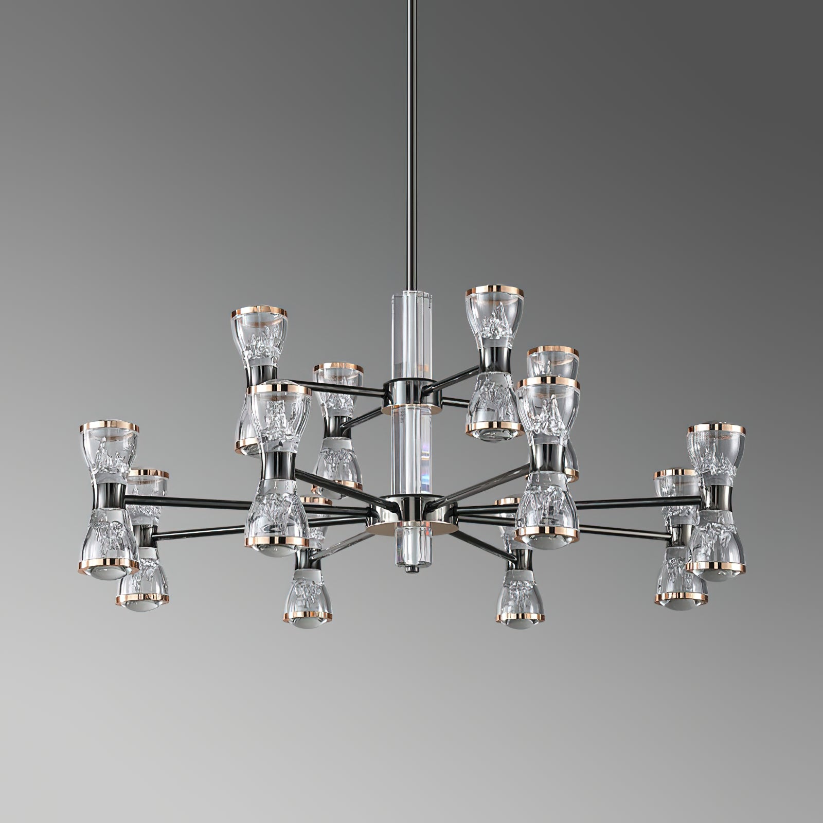Orvelion Lustre de Luxe Postmoderne en Acrylique et Métal LED en Forme de Nid d'Abeille