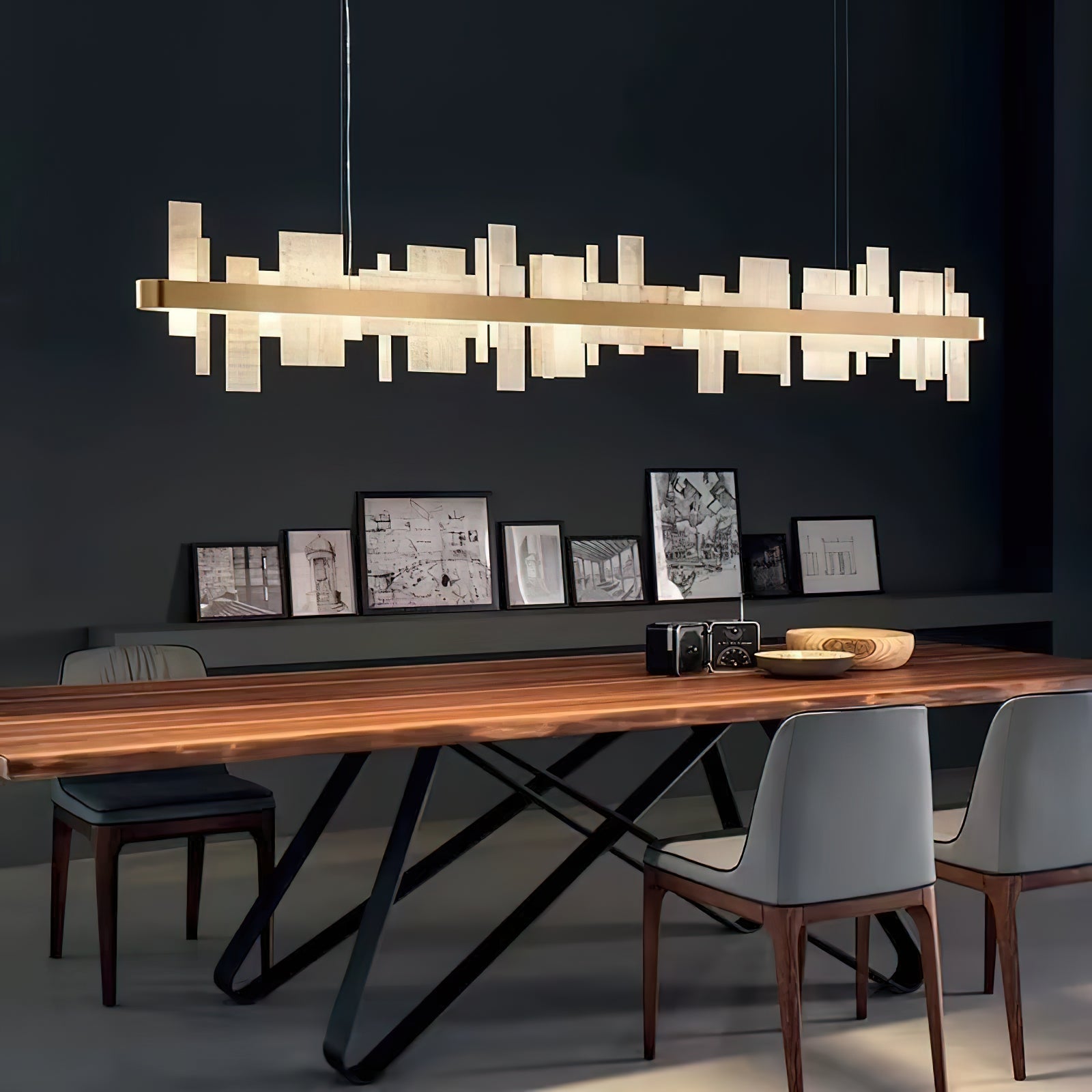 Honice Lustre Métal LED Luxe Postmoderne