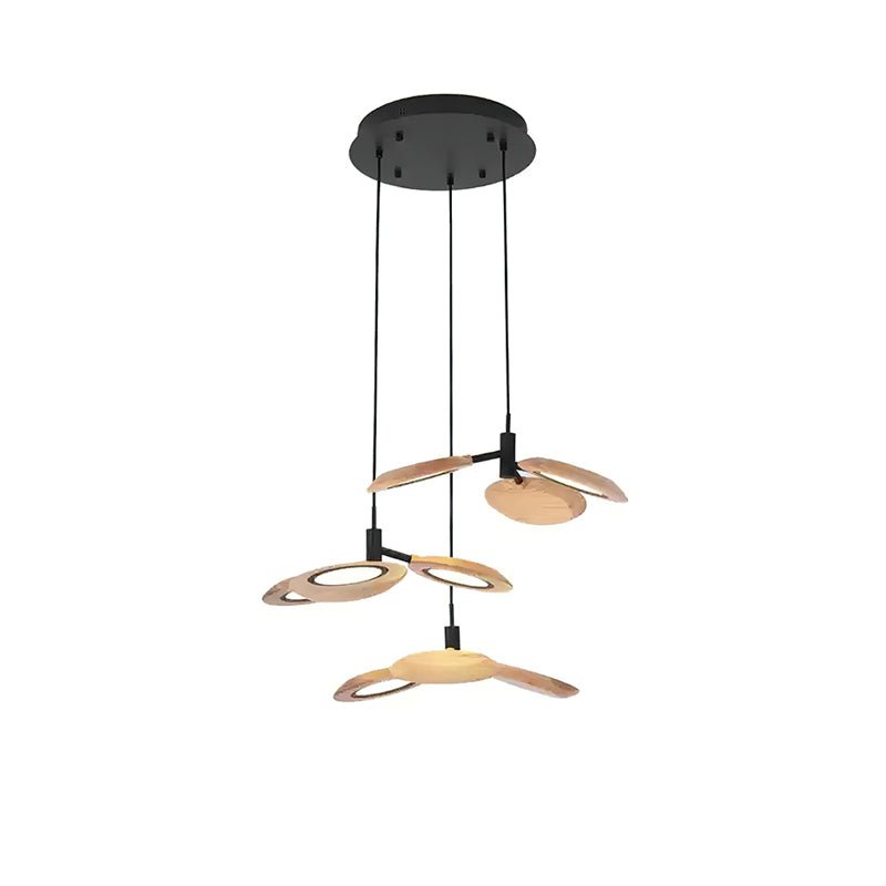 Alnoraris Étagé Bois Pendentif Lumière