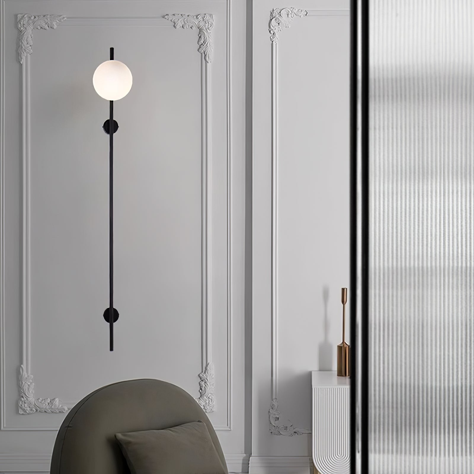 Vitheiel Applique Murale en Verre Minimaliste Moderne