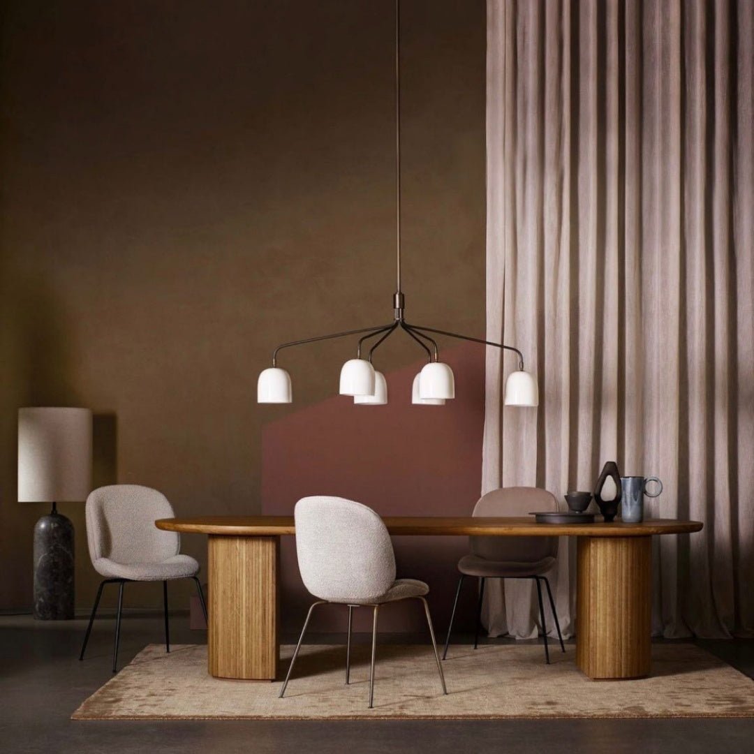 Lustra Lustre Noir en Laiton Industriel
