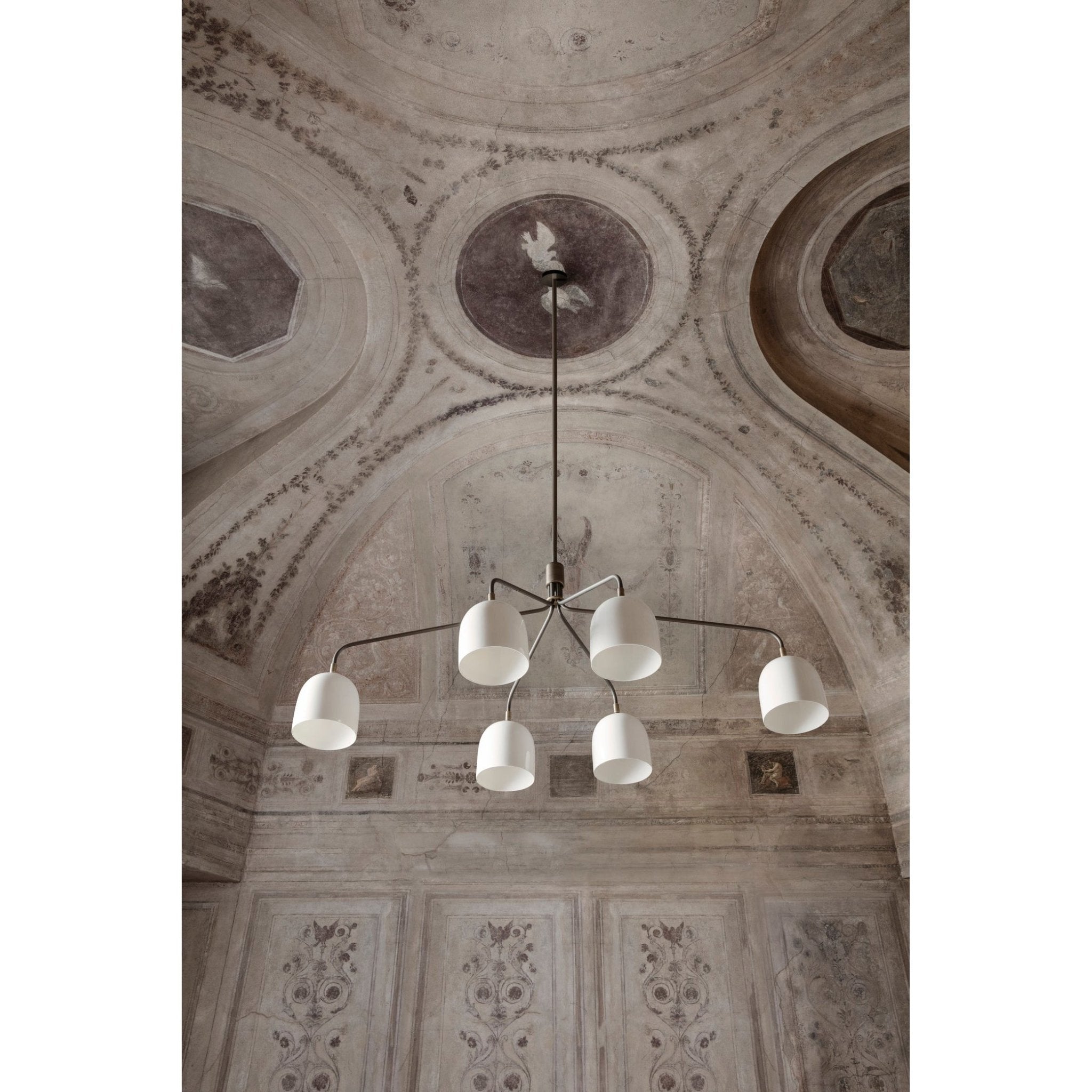 Lustra Lustre Noir en Laiton Industriel