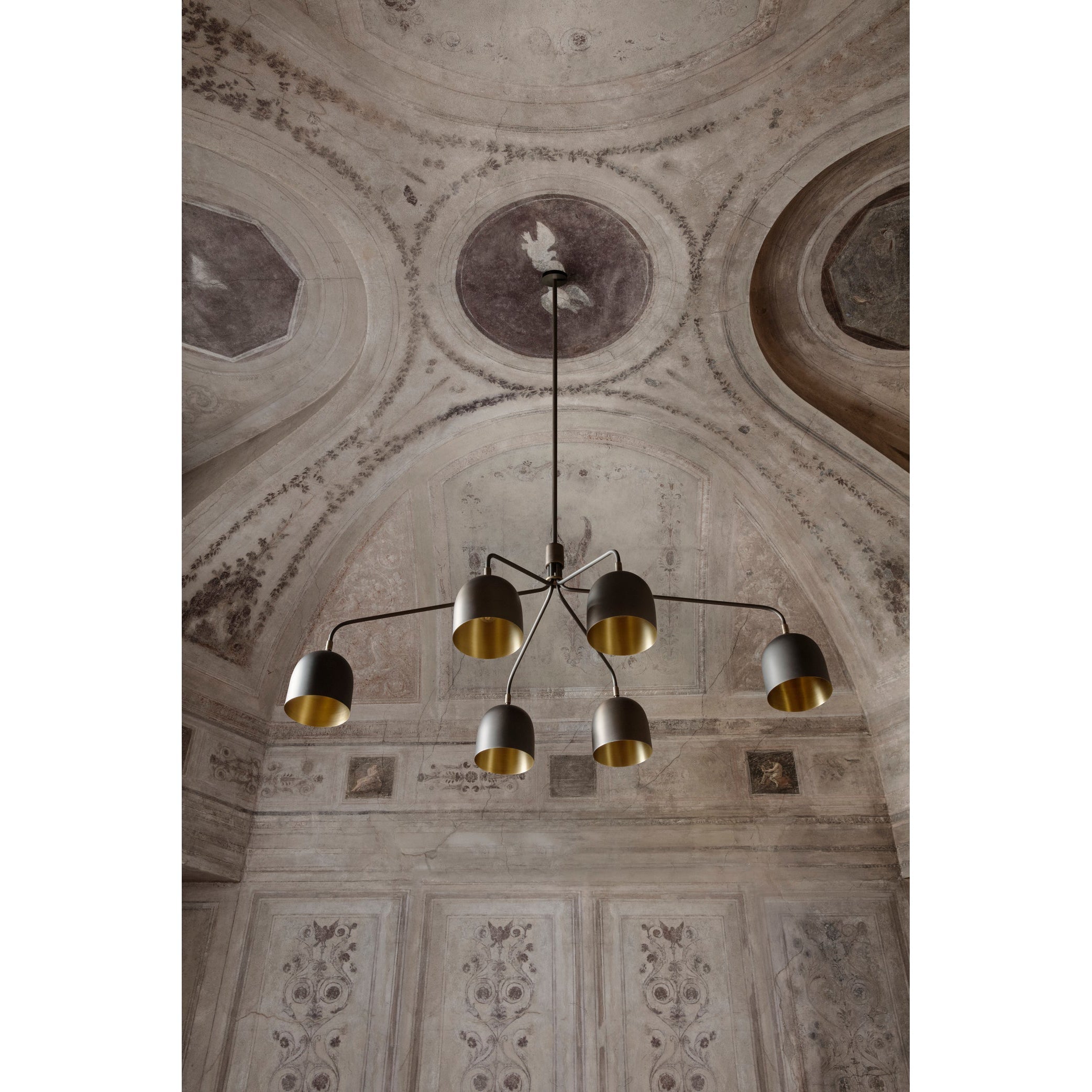 Aursolos Lustre Métal Industriel Vintage
