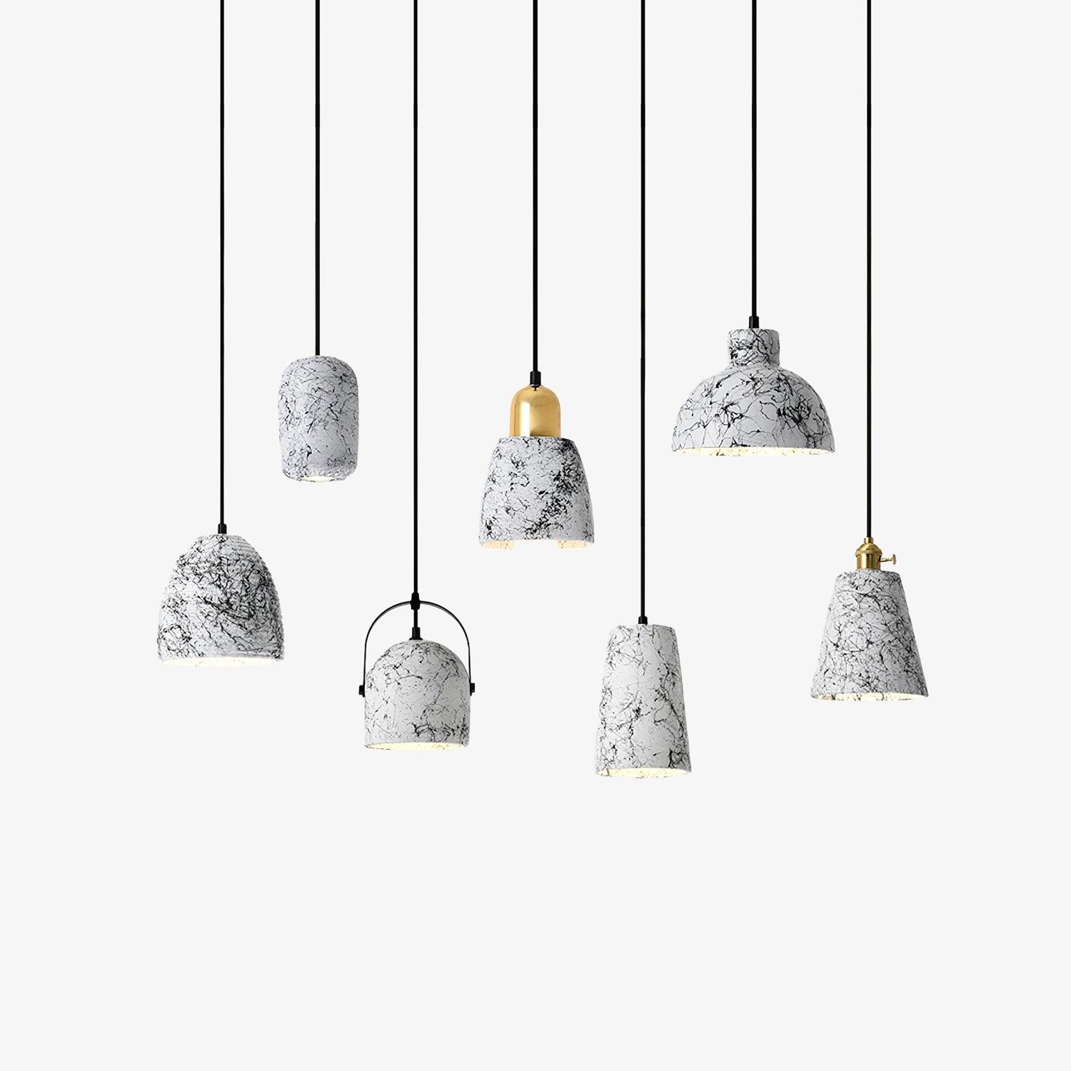 Marble Suspensions Modernes en Ciment