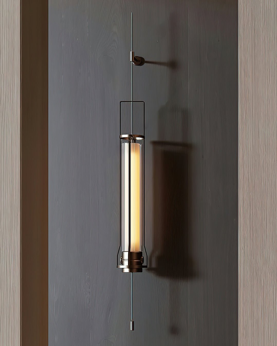 Shamus Applique Murale Cylindrique Minimaliste en Verre