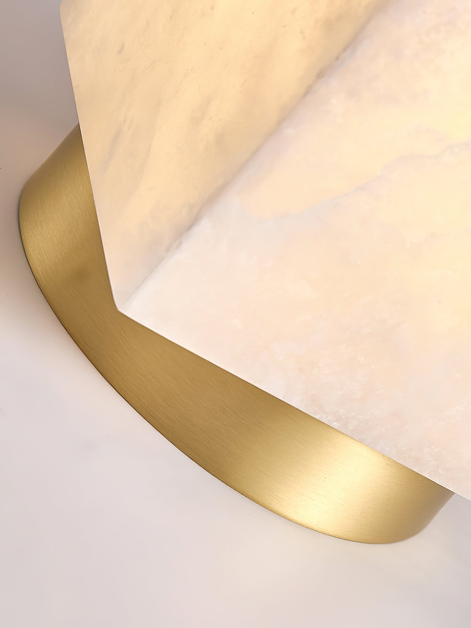 Usilia Lampe Plafonnier Laiton Albâtre Minimaliste Moderne