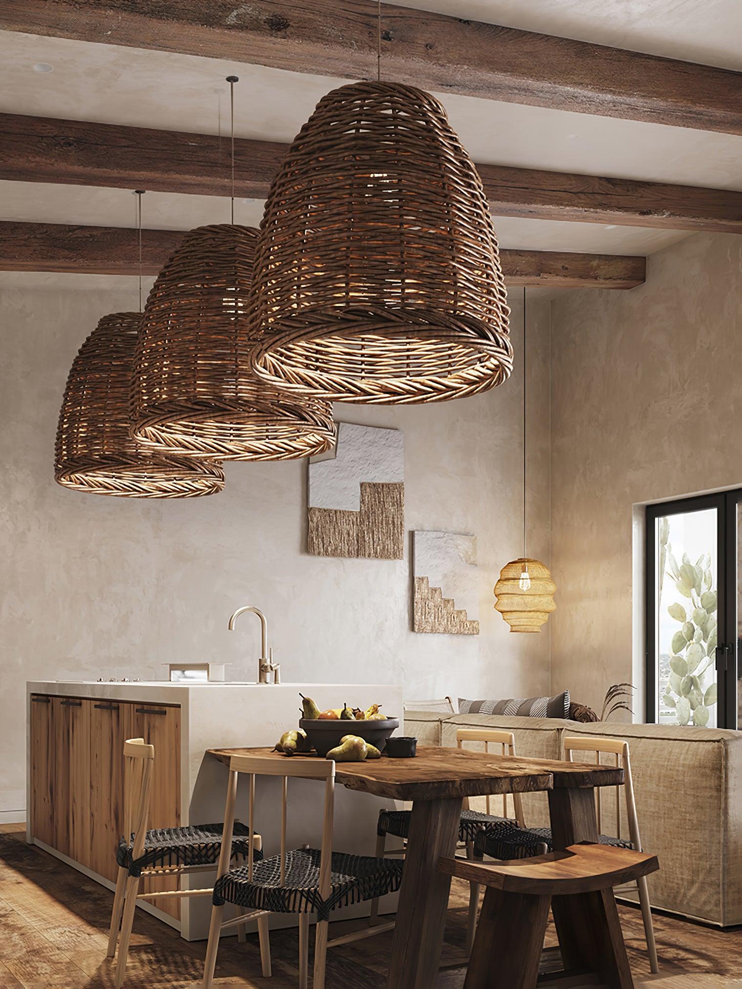 Wickora Suspension Rétro en Osier