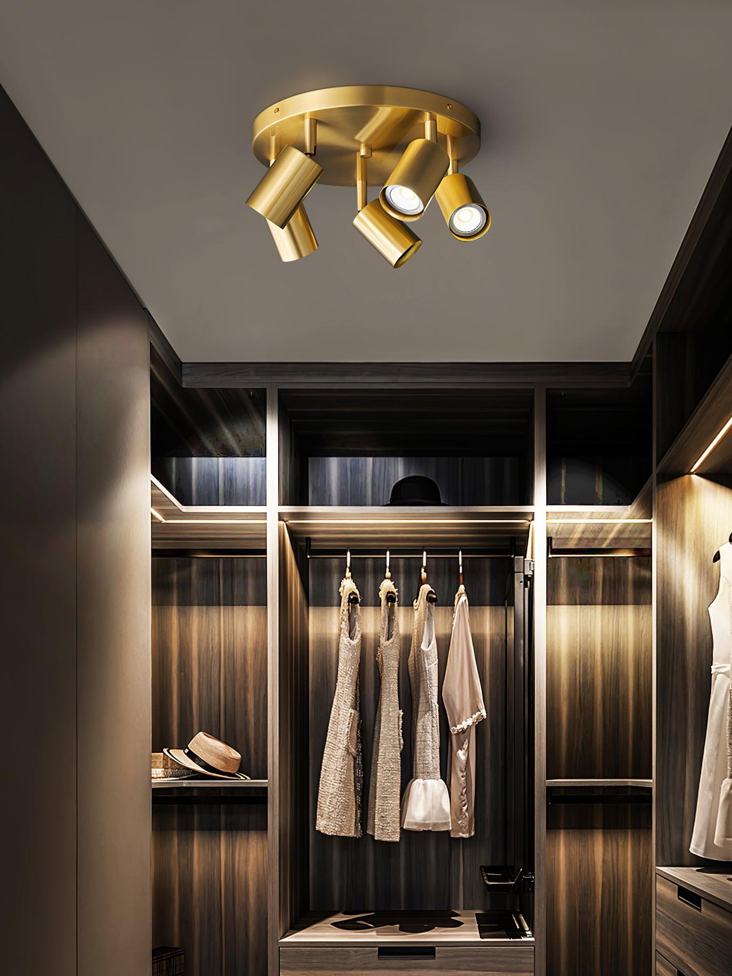 Solara Ceiling Lamp Cylinder Adjustable Contemporary