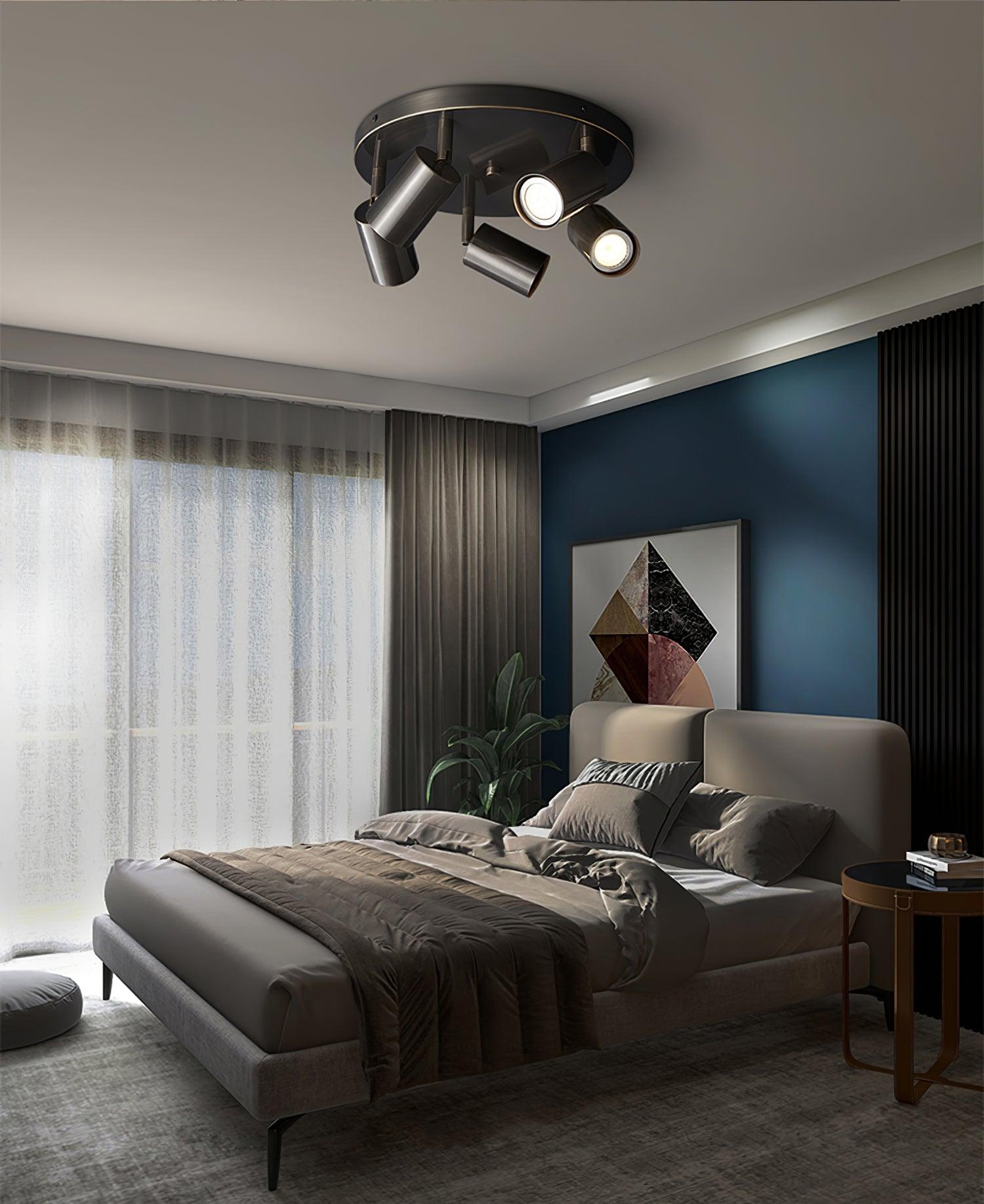 Solara Ceiling Lamp Cylinder Adjustable Contemporary