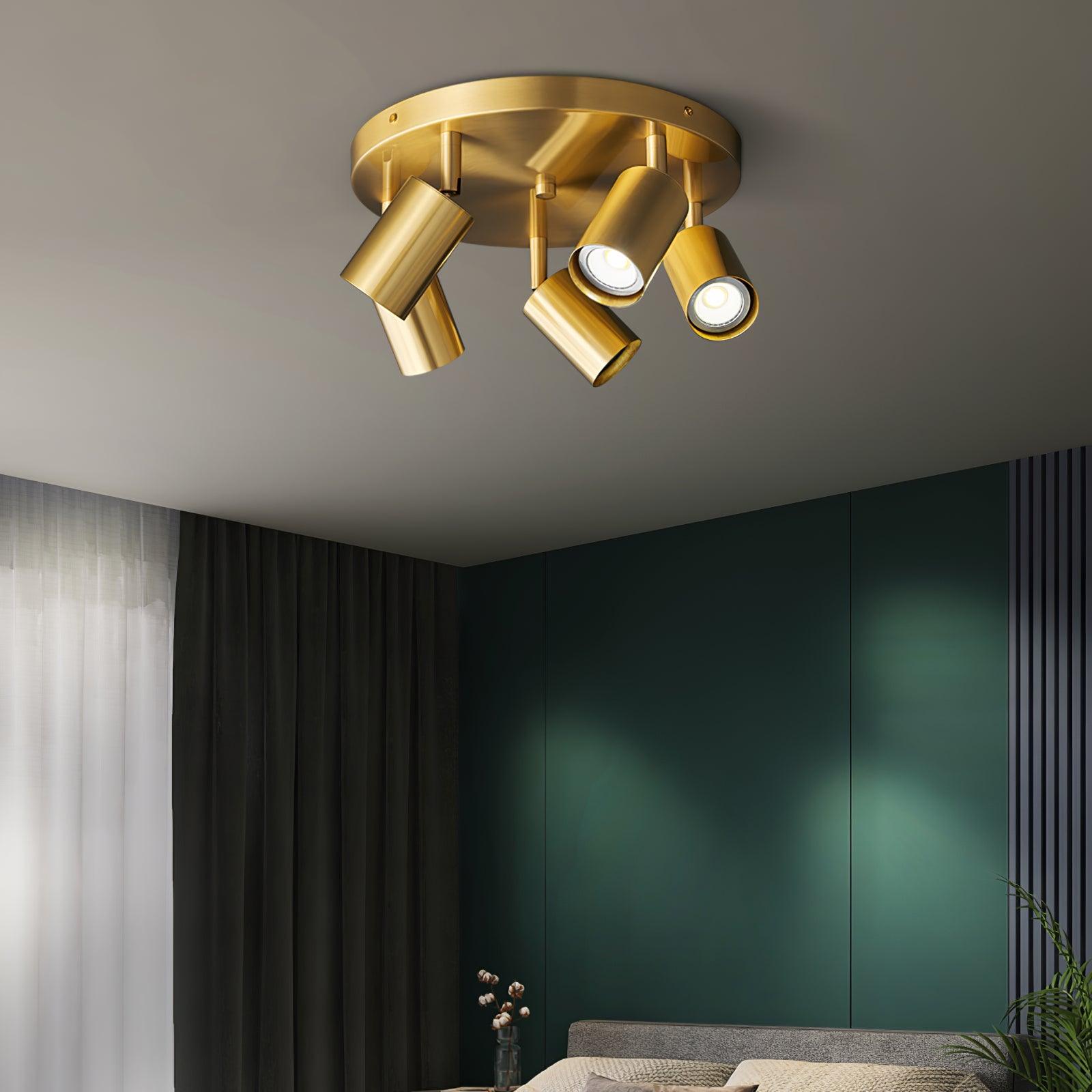 Solara Ceiling Lamp Cylinder Adjustable Contemporary