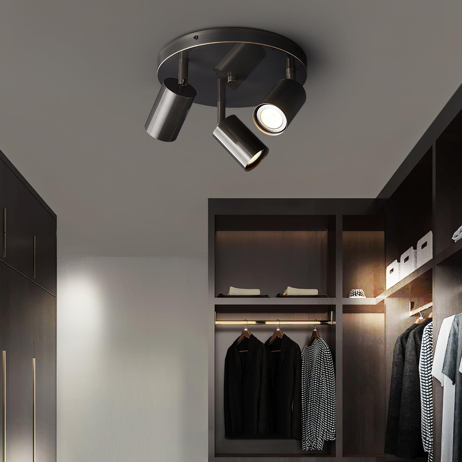 Solara Ceiling Lamp Cylinder Adjustable Contemporary