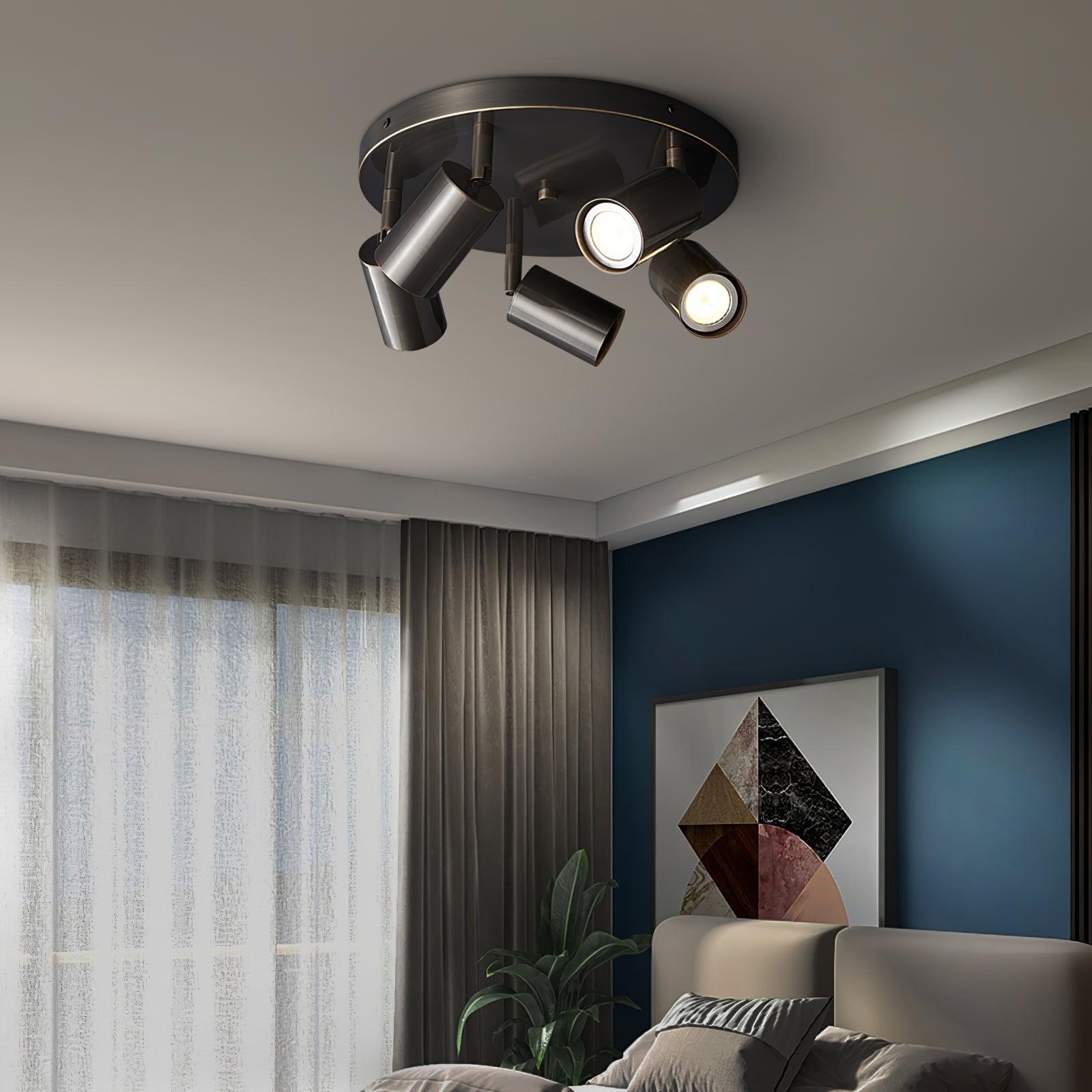Solara Ceiling Lamp Cylinder Adjustable Contemporary