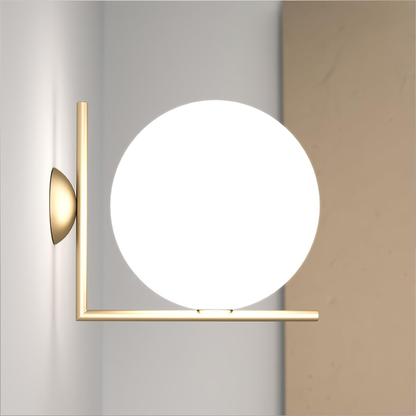 Joanna Applique Murale Moderne Minimaliste en Verre Soufflé Opale