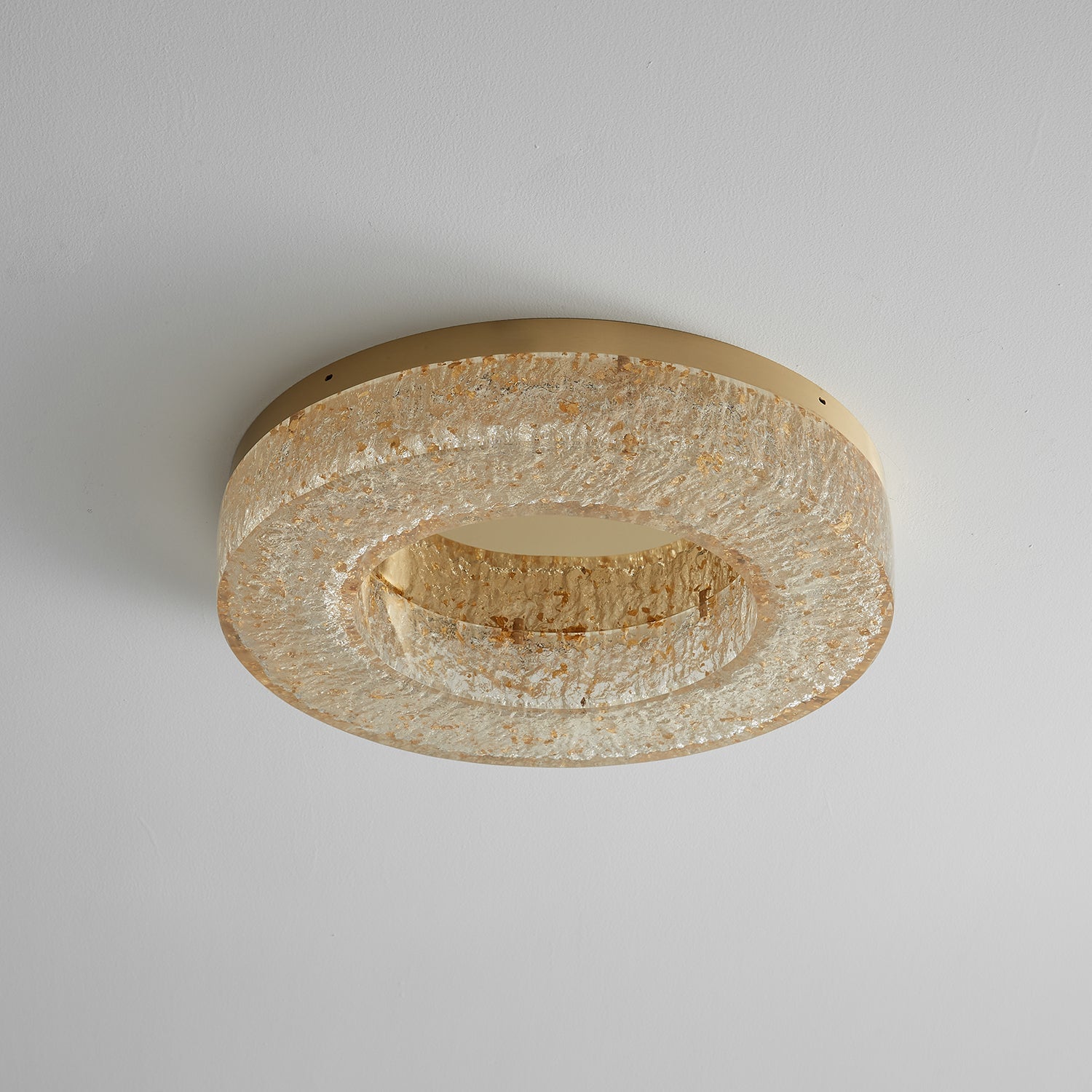 AshaionisPlafonnier en Résine Cercle Craqué Glacé