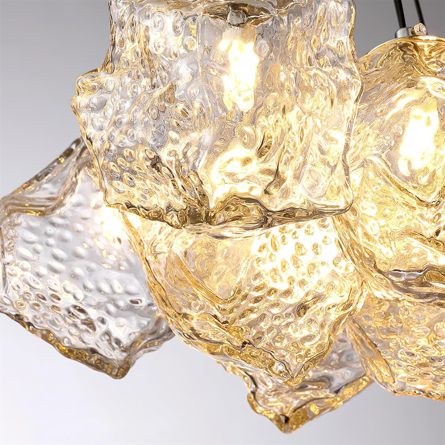 Pebine Lustra Lustre Cluster Verre
