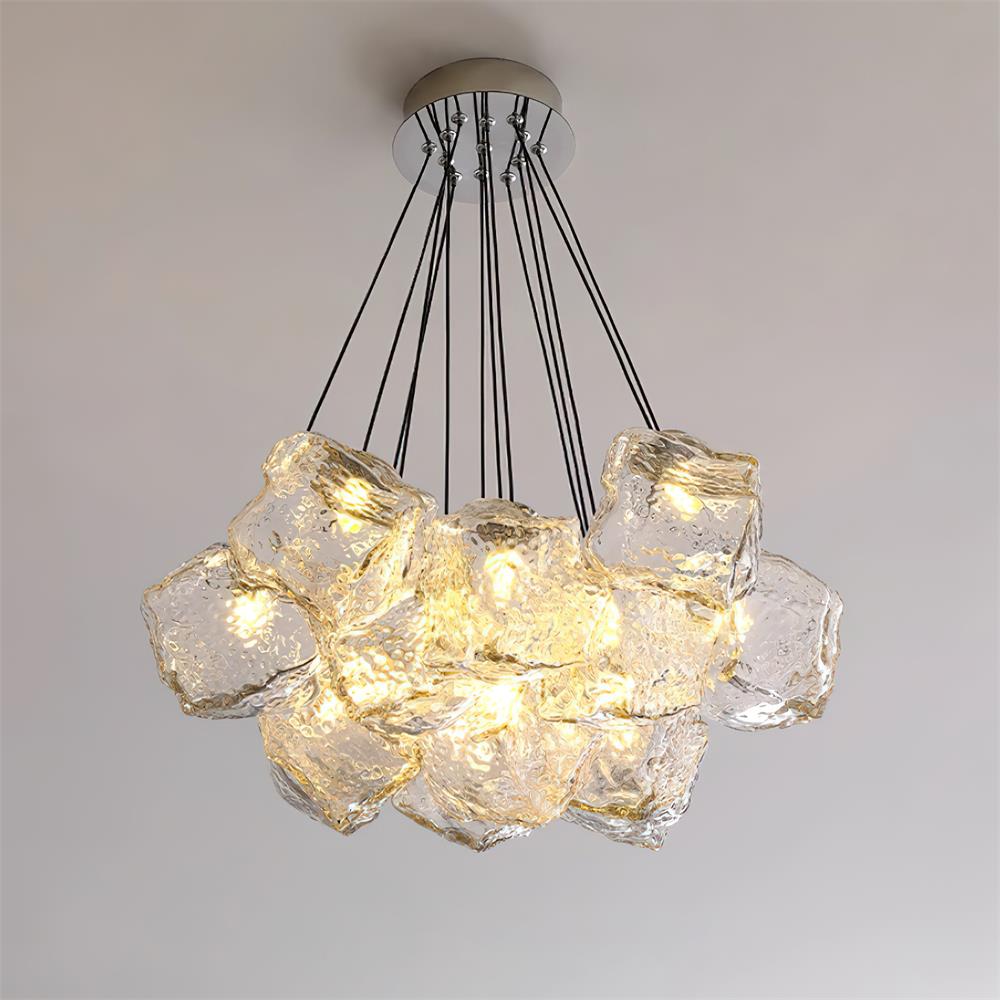 Pebine Lustra Lustre Cluster Verre