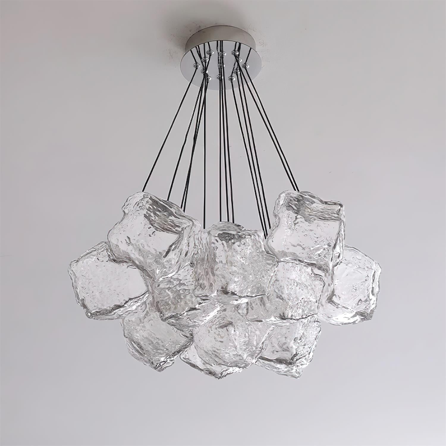 Pebine Lustra Lustre Cluster Verre