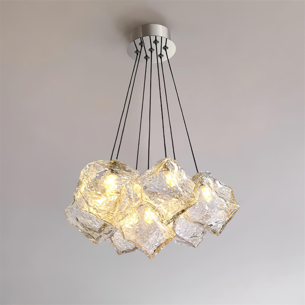 Pebine Lustra Lustre Cluster Verre