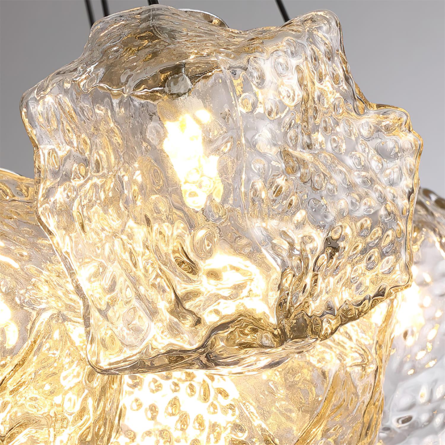 Pebine Lustra Lustre Cluster Verre