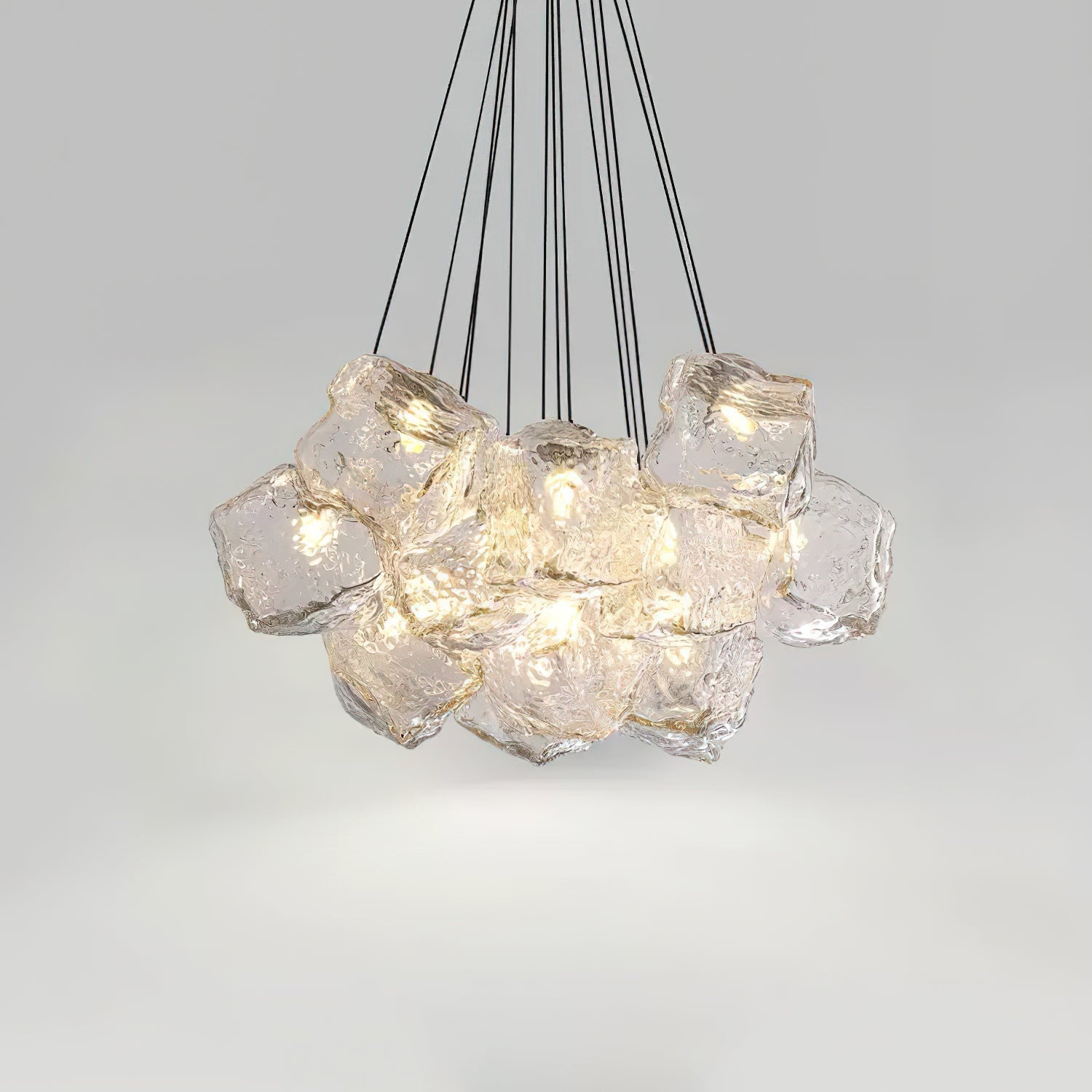 Pebine Lustra Lustre Cluster Verre