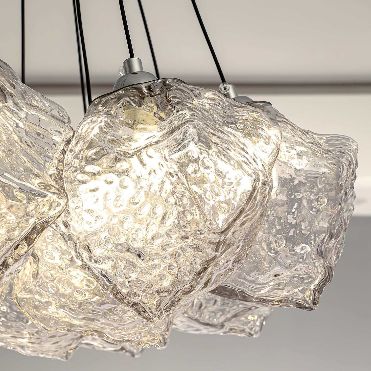 Pebine Lustra Lustre Cluster Verre