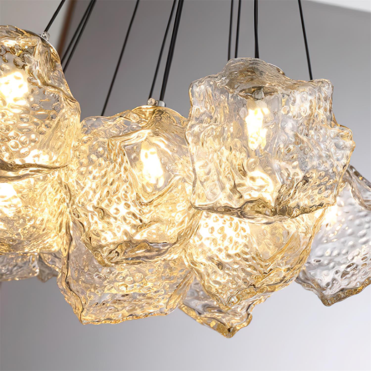 Pebine Lustra Lustre Cluster Verre